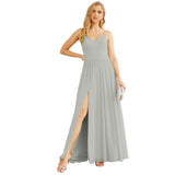 Spaghetti Strap Bridesmaid Dresses for Women Chiffon Long Formal Party Prom Gowns