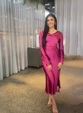 Modest Long Dress for Wedding Guest Fashion Evening Dress Y4519