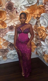 Chic Sheath Evening Dress With Slit Gala Dress Y6535