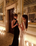 Elegant Satin Long Evening Dress Formal Prom Dress Y8231