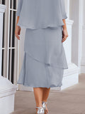 Sunnderly Chiffon Spring Mother of The Bride Dresses A-Line Plus Size for Women Formal Prom Gowns