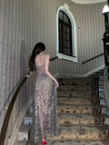 Sexy Spaghetti Straps V Neck Evening Dress Charming A-line Prom Dress Y1453