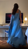 Elegant Blue Prom Dress Chic Blue Evening Dress Y7442