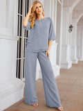 Sunnderly Chiffon Mother of The Bride Dress Plus Size Pant Suits Ruffle Layers