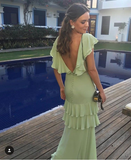 Mermaid Floor Length Prom Dress Fashion Evening Dress Y4834