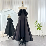 Luxury Dubai Evening Dresses for Women Wedding Party Black Long Sleeve Gala Prom Dress Y4621