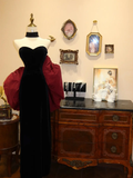 Elegant Black White Off The Shoulder Mermaid Evening Dress Prom Dress Y8598