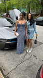 Glamorous Strapless Floor Length Evening Dress For Black Girls Y4792