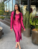 Modest Long Dress for Wedding Guest Fashion Evening Dress Y4519