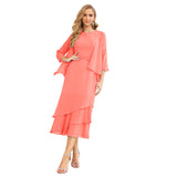 Sunnderly Chiffon Spring Mother of The Bride Dresses A-Line Plus Size for Women Formal Prom Gowns