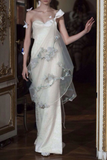 Classy Tulle Appliques Long Prom Dress Evening Dress Y8488