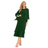 Sunnderly Chiffon Spring Mother of The Bride Dresses A-Line Plus Size for Women Formal Prom Gowns