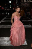 Fashion Straps Blush Pink Long Prom Dress A Line  Evening Dress Y8155