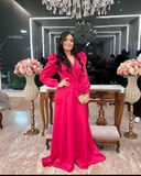 Retro Style A-line Long Sleeves Prom Dress A-line Evening Dress Y5697