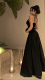 Fashion Black Straps Long Prom Dress Evening Dress Y7992