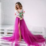 Lace Maternity Dress PhotoShoot Long Pregnancy Shoot Dresses Elegence Maxi Gown Baby Shower