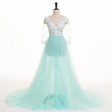 Lace Maternity Dress PhotoShoot Long Pregnancy Shoot Dresses Elegence Maxi Gown Baby Shower