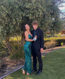 Charming Green Mermaid Prom Dress Green Evening Dress Y7188