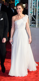 Elegant White One Shoulder Tulle Prom Dress Formal Evening Dress Y8198
