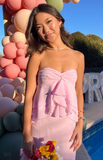 Classy Pink Sweetheart Neck Chiffon Ruffle Evening Dress Cute Prom Dress Y8323