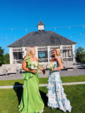 Blue Print Sexy Prom Dress Long Evening Dress Prom Dresses Y7411