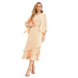 Sunnderly Chiffon Spring Mother of The Bride Dresses A-Line Plus Size for Women Formal Prom Gowns
