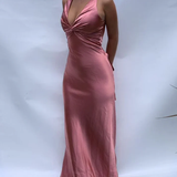 Sexy V Neck Backless Long Prom Dress Green Evening Gown Y7973