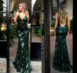Green sequin prom dress new design dress prom  sparkly evening dress Y6652