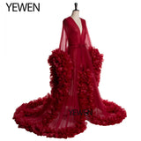 Sexy Maternity Photography Dresses Organza Ruffle Pregnancy Photo Shoot Dress Long Women Maxi Maternity Gown vestidos Sunnderly