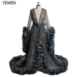 Sexy Maternity Photography Dresses Organza Ruffle Pregnancy Photo Shoot Dress Long Women Maxi Maternity Gown vestidos Sunnderly
