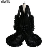 Sexy Maternity Photography Dresses Organza Ruffle Pregnancy Photo Shoot Dress Long Women Maxi Maternity Gown vestidos Sunnderly