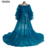 Sexy Pink Long Maternity Photography Props Dresses Tulle Perspective Pregnancy Mesh Maxi Gown For Pregnant Women Photo Shooting