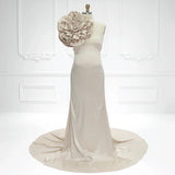 Stretchy Satin Mermaid Style Maternity Gown for Photo Shoot Pregnant Photoshoot Outfit SY230734