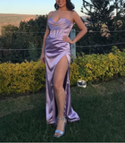 Mermaid Sweetheart Neck Lavender Long Prom Dress Formal Evening Dress Y2507