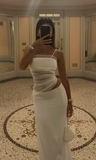 Sexy White Tight Evening Dress Aesthetic Outfit Dress Y4664