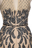 Floor Length Mermaid Halter Sequined Patterns Prom Dresses