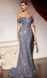 Sweetheart Sequin Long Gown