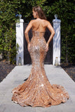 Strapless Long Prom Dress