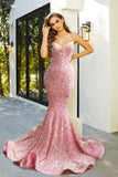 Strapless Long Prom Dress