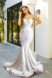 Strapless Long Prom Dress